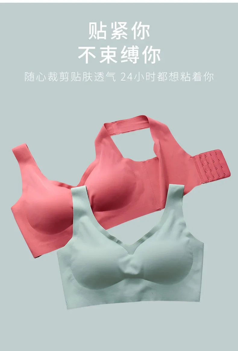 M-7XL Seamless Sport Bra Push Up Bra for Women Wireless Comfort Underwear Sport Brassiere Femme Plus Size Bralette Sexy Lingerie