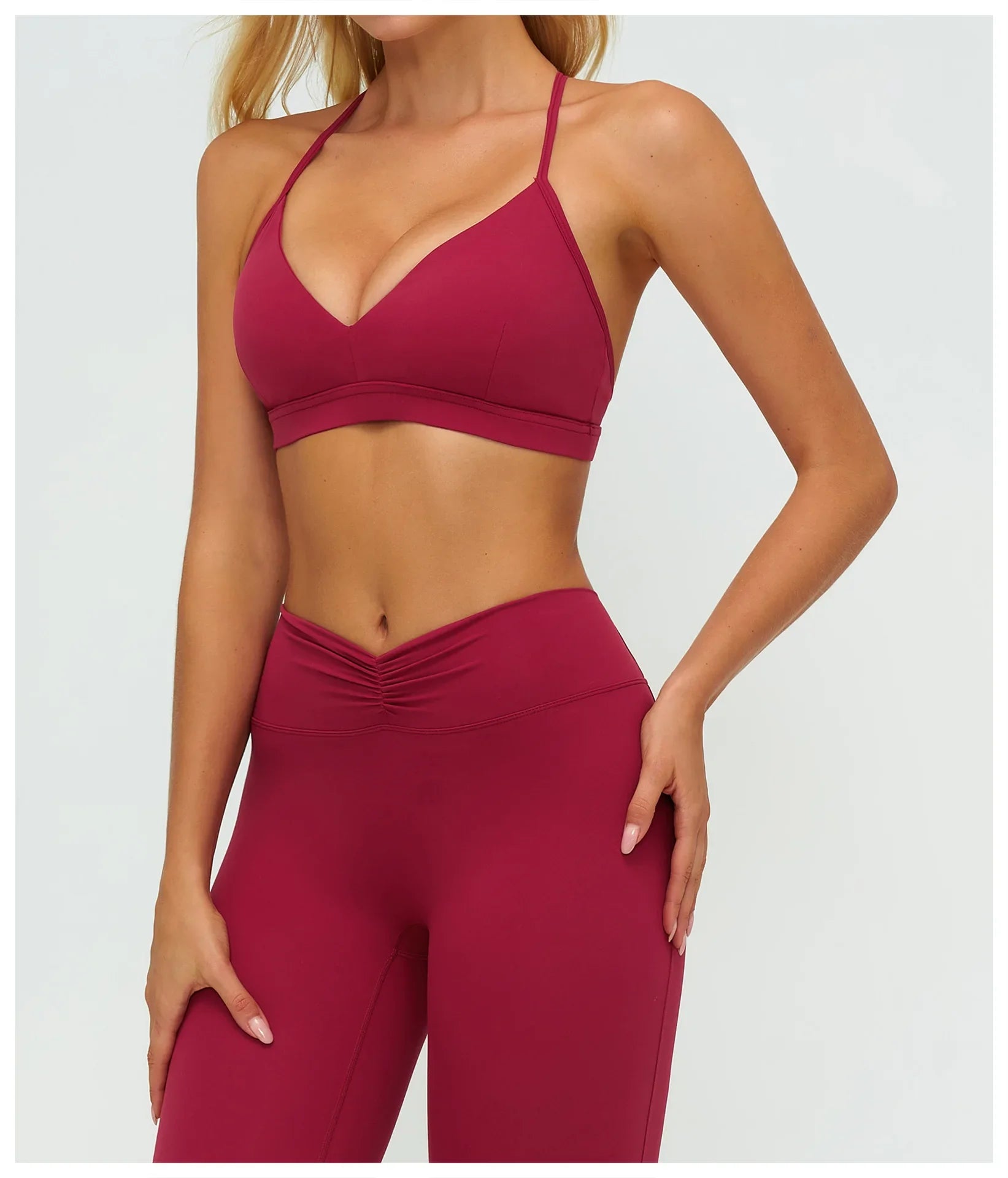 Workout Bra Women Cross Back Yoga Sports Bra Breathable Shock Proof Gym Fitness Push up Top Yoga Running Active Sportswear Vest