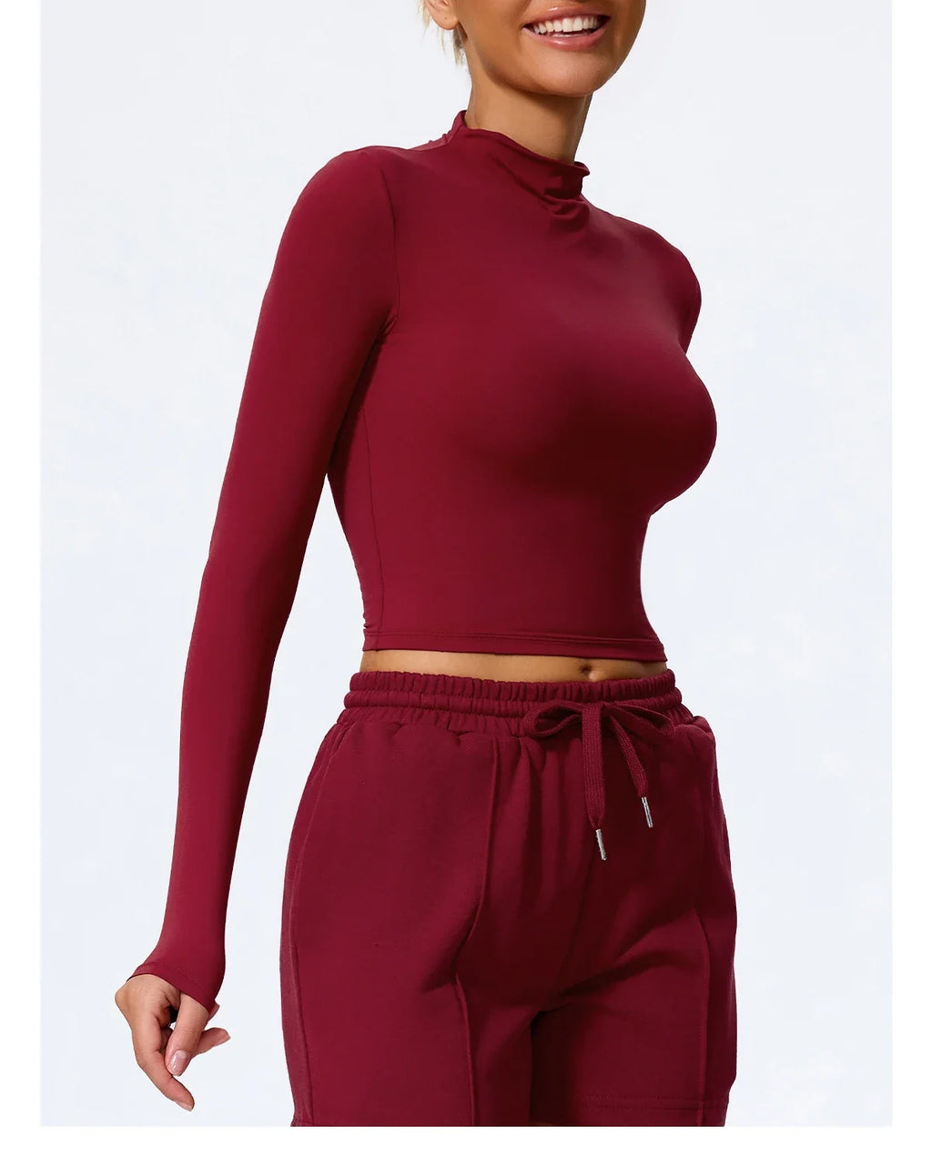 Hearuisavy Summer Women's Fitness Long Sleeved Shirt Lightweight Gym Workout Top Breathable Quick Drying Yoga Clothing Sportwear