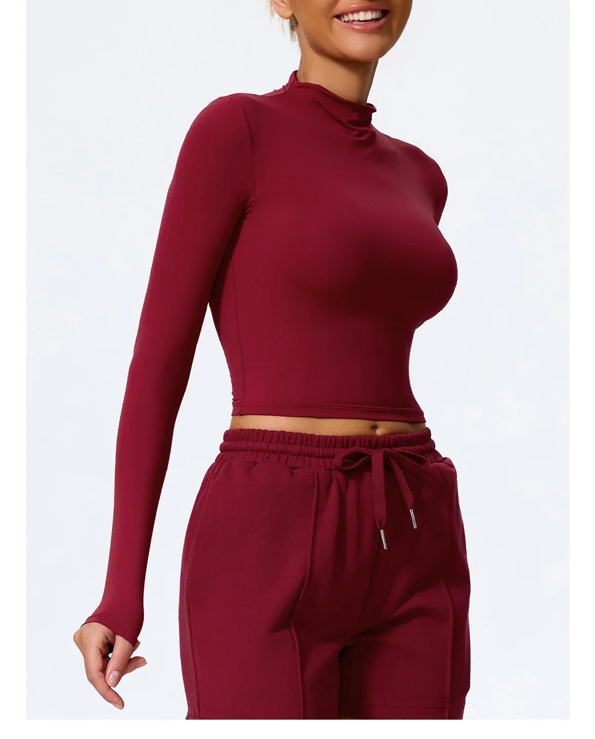 Hearuisavy Summer Women's Fitness Long Sleeved Shirt Lightweight Gym Workout Top Breathable Quick Drying Yoga Clothing Sportwear