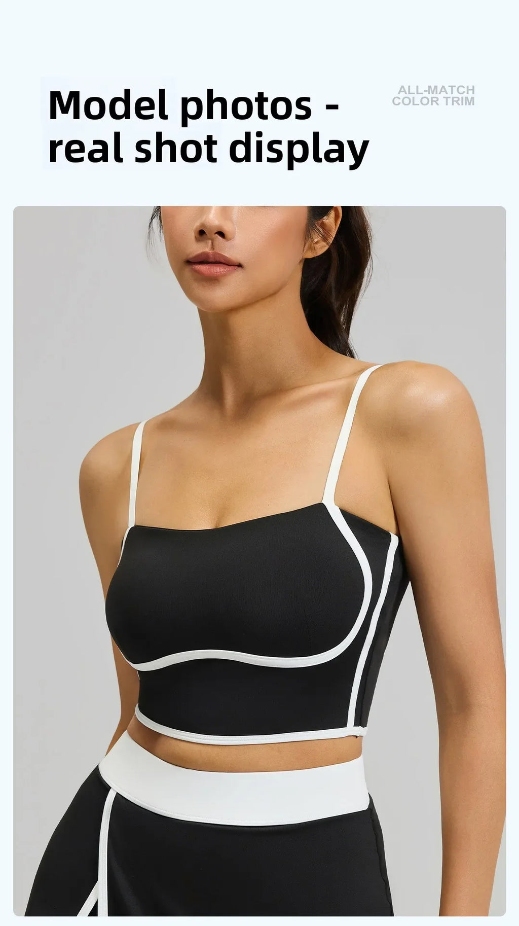 Summer Hot Sale Solid Color Women Fitness Bra Tights Yoga Vest High Strength Shockproof Gym Sports Top Push Up with Chest Pad