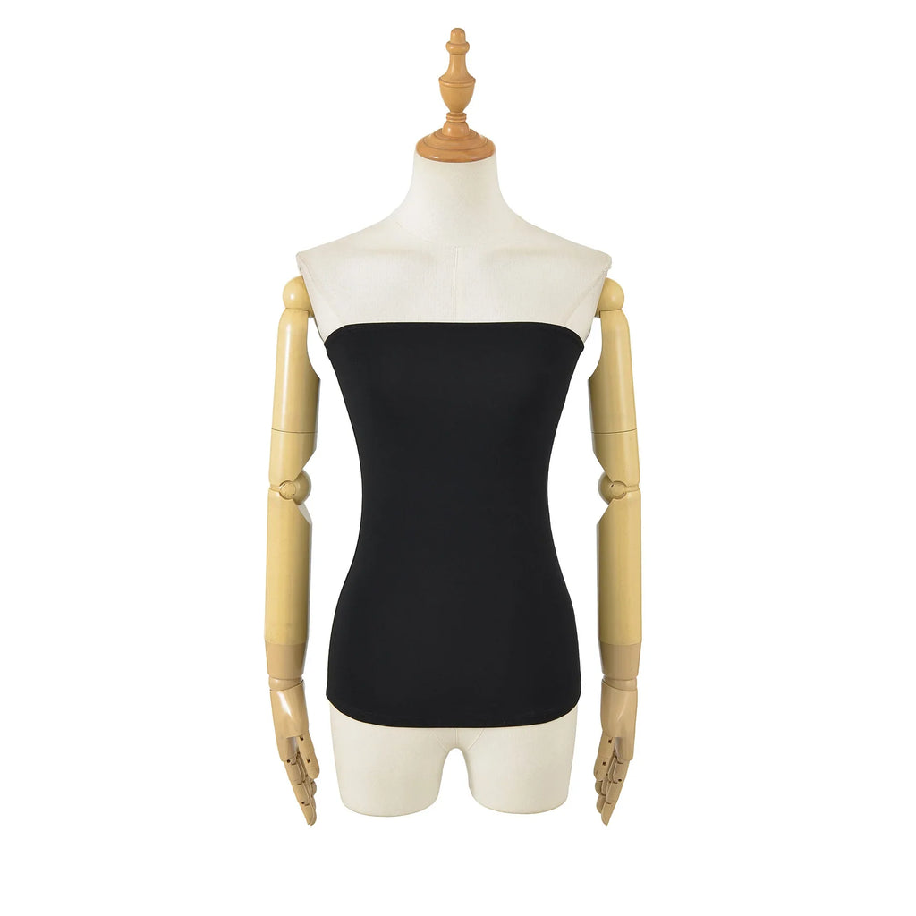 Spring Style Black And White Top Hot Girl Flat Top Tube Top Sexy Off-Shoulder Strap With Chest Pad Beautiful Back Camisole BPVE