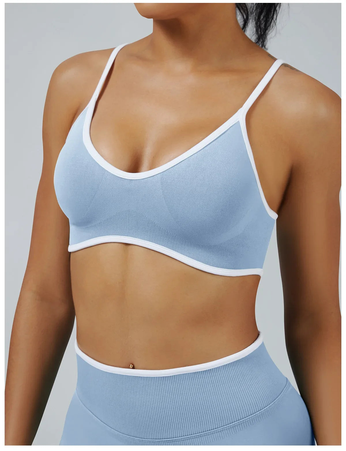 High Strength Sports Bra Seamless Yoga Top Women Fitness Gym Active Wear Back Cross Workout Push-up Fitness Running Underwear