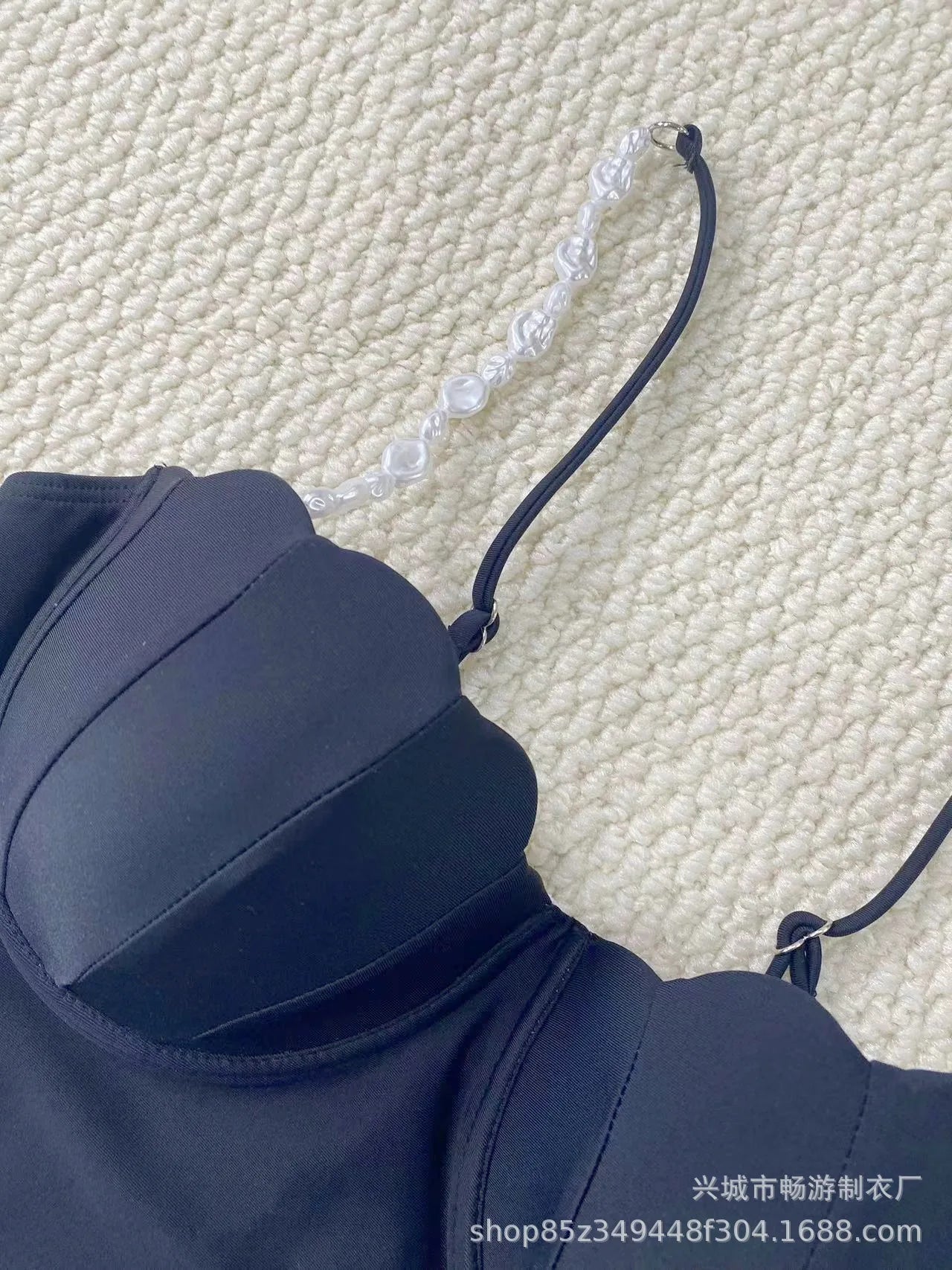 2026 Sexy Solid Spaghetti Strap Bikini Women Swimsuit High Waist Beach Vacation Bikini New Summer Swimwear One Piece Swimsuit