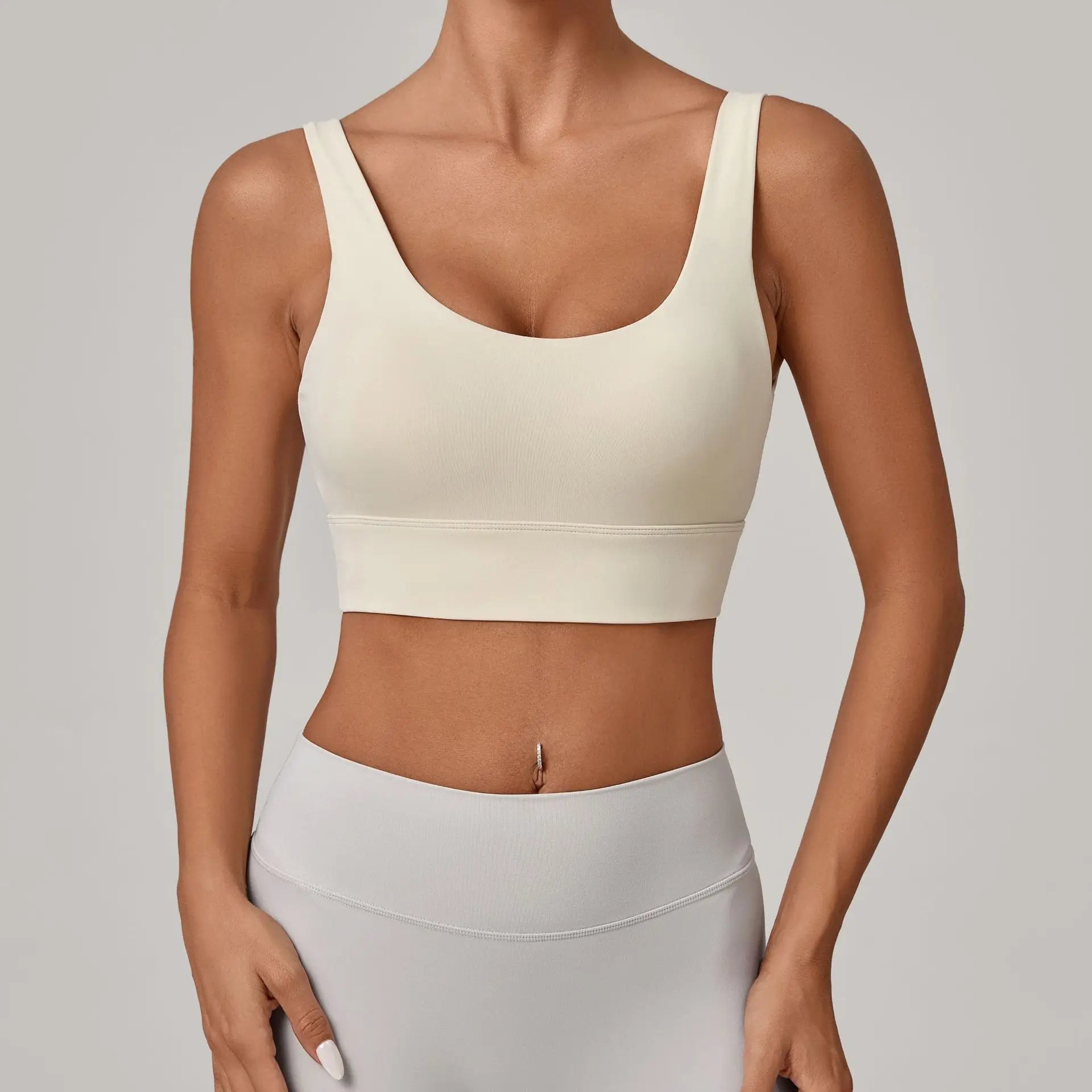 High Strength Yoga Bra Breathable Sports Bra Anti-Sweat Fitness Top Women Shockproof Crop Top Push Up Sport Bra Gym Workout Top