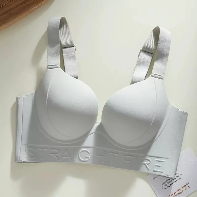 High-quality Thin Women's Underwear Large Breasts, Large Size, No Steel Rings, and Adjustable Upper Support and Anti-sagging Bra