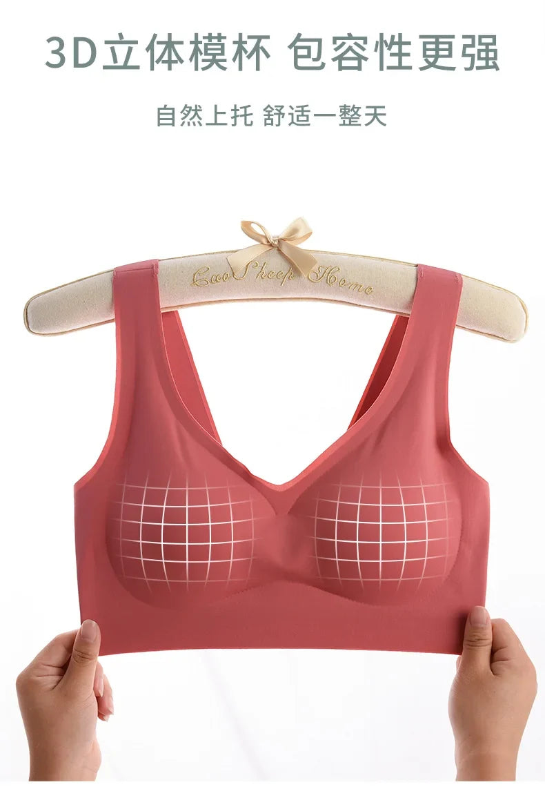 M-7XL Seamless Sport Bra Push Up Bra for Women Wireless Comfort Underwear Sport Brassiere Femme Plus Size Bralette Sexy Lingerie