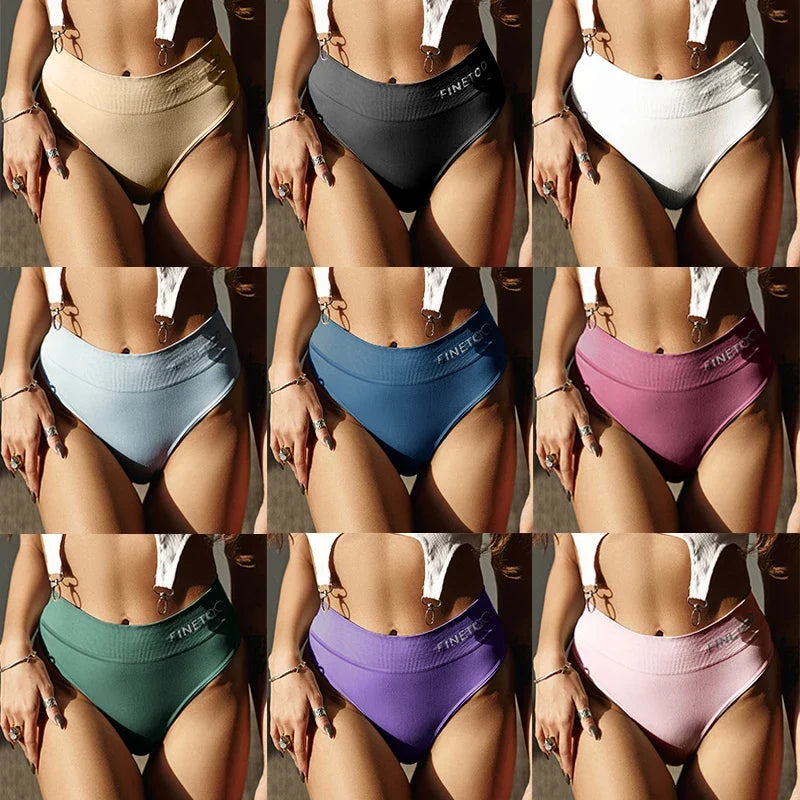 3Pcs M-2XL Seamless Thongs Women High Waist G-string Ladies Comfortable Bikini Panties Thong Underpants Girls Underwear Lingerie