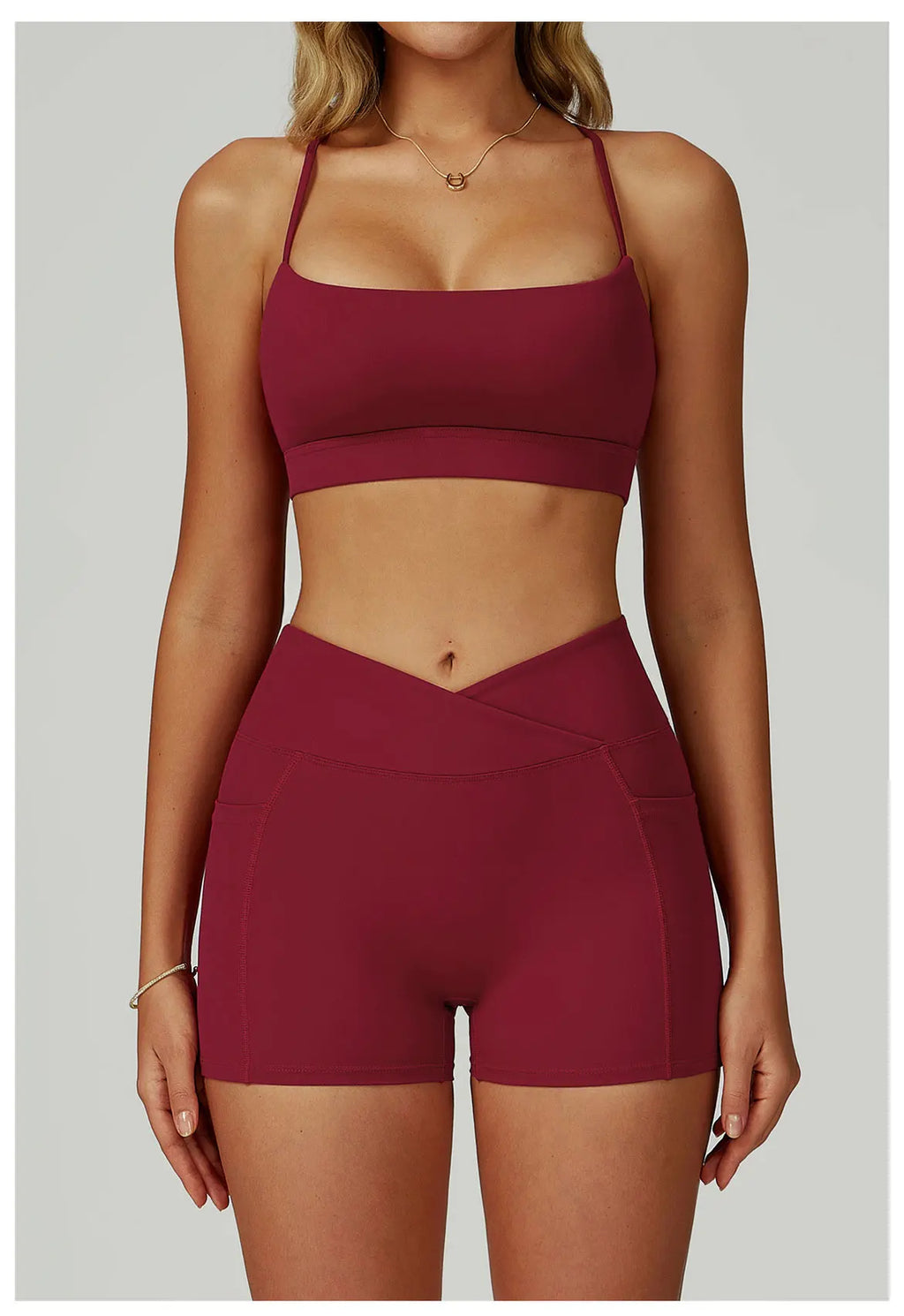 Sexy Underwear Women Tops Back Cross Strap Tank Top Push Up Running Sports Bra Breathable Soft Fitness Beauty Workout Yoga Bra