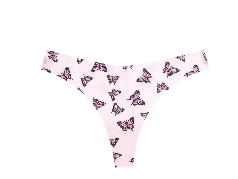 3Pcs Women G-string Seamless Sweet Fruit Thongs Low-waist Panties Ladies Soft Cute Thongs Female S-XL T-Back Panties Underwear