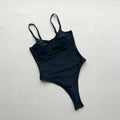 Vintage Black White Swimwear Women 2026 Sexy Push Up Underwire Slim Tummy Control One Piece Swimsuit Beach Bathing Suit Monokini