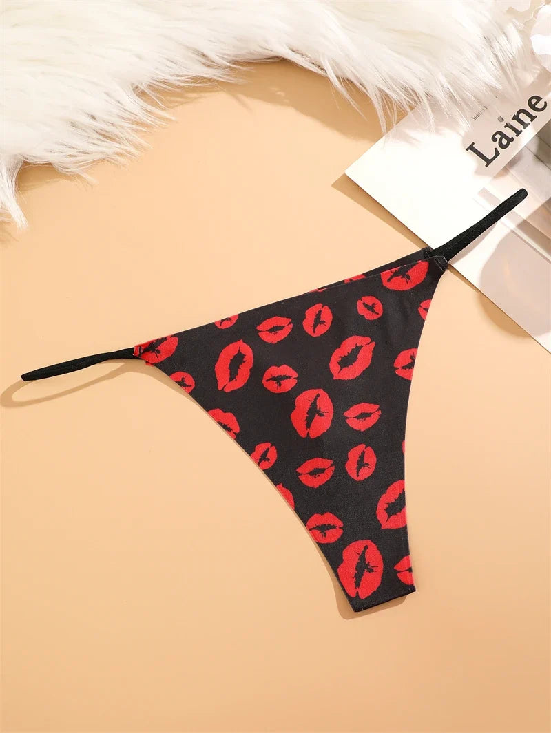 7PCS Women Seamless Leopard Butterfly Panties Sexy Ultra-thin Briefs Female Ice Silk No Trace Underwear Low Rise Soft Lingerie
