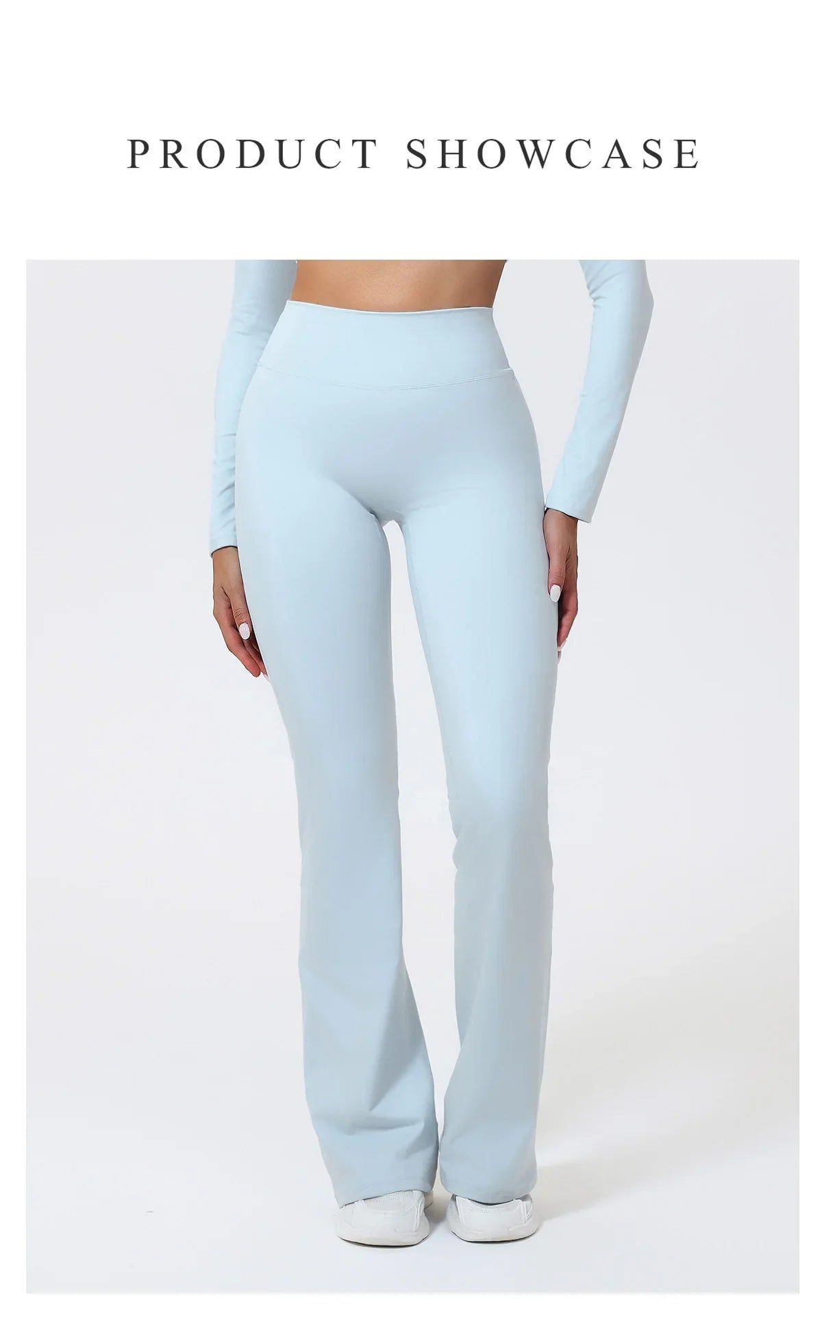 Hearuisavy Summer Woman Workout Flared Pants Leggings Pilates Fitness Trousers High Waist Butt Lifting Yoga Bell-Bottom Pants