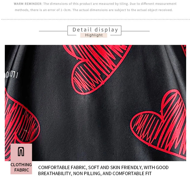 Valentine's Day Red Lip Print Satin Slip Straps Nightdress V Neck Backless Mini Sleep Dress Women's Nighties Sleepwear Dresses