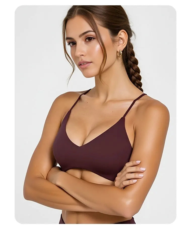 NCLAGEN Easy Lift Ultra Minimal Bralette Sport Bra High Support Women Gym Clothes Fitness Underwear Pilates Workout Yoga Top