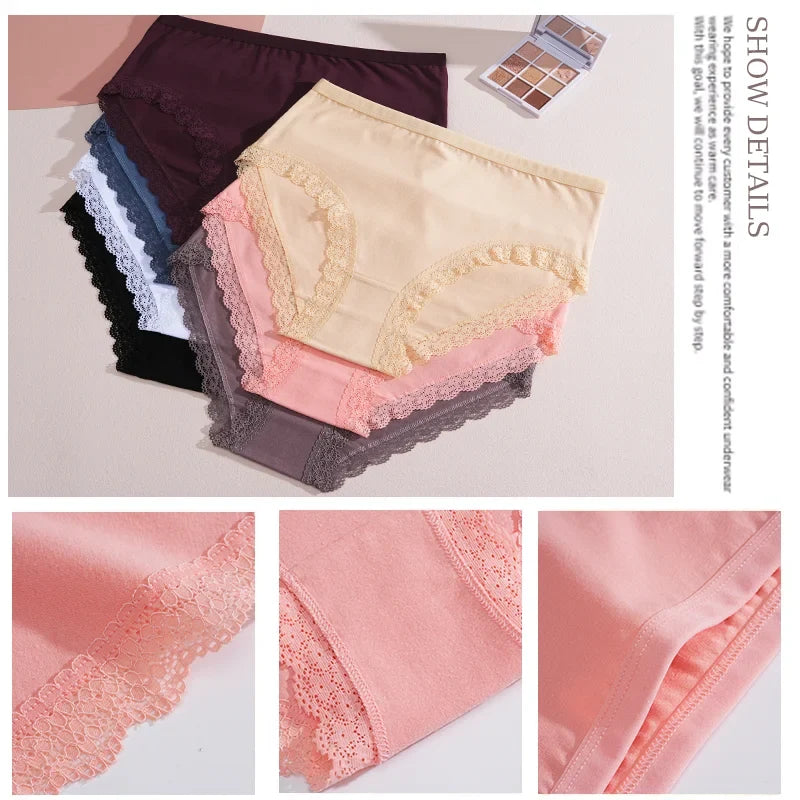 Women's Cotton Briefs Women Seamless Panties Solid Color Breathable Underwear Female Low Waist Soft Lingerie S-XXL
