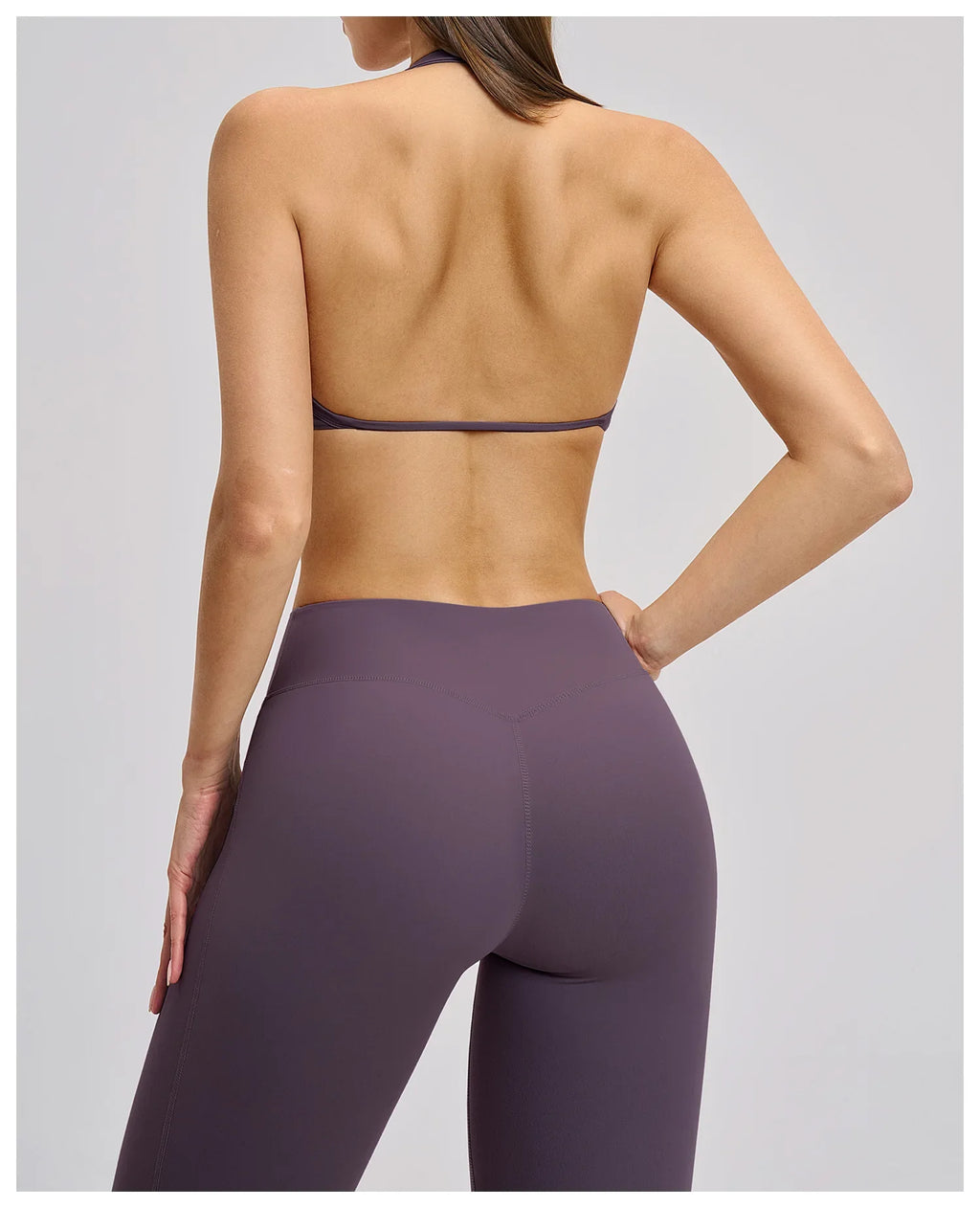 Summer Sports Bra Women Seamless Halter Top Fitness Bra High Support Push-up Open Back Gym wear Running Yoga Workout Underwear