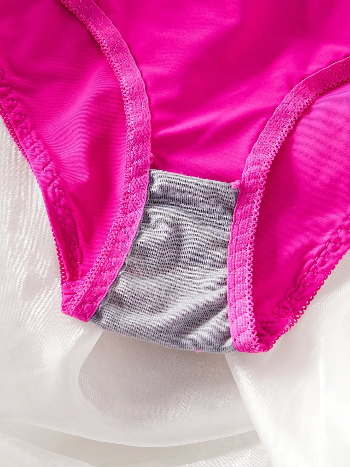 Single-Piece Color-Blocked Sexy Beach Swimwear Set with Underwire Push-Up Bra and Panties, Comfortable Shell Cup Design Lingerie, Stretchy Breathable Panties