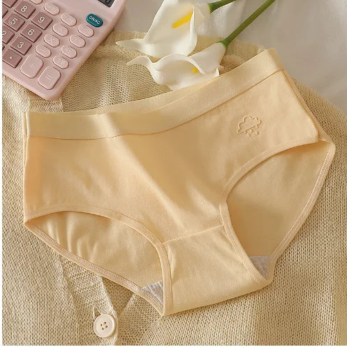 5Pcs Women's Cotton Underwear Panty Cute Sexy Panties Female Seamless Underpants Solid Color Panty Intimates Women Lingerie S-XL