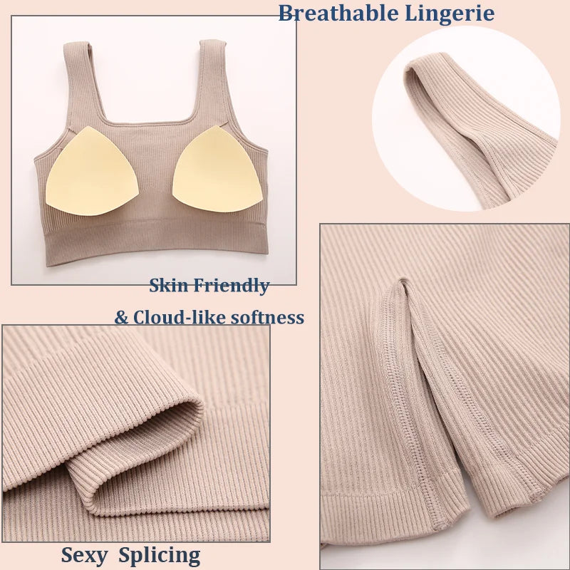 Seamless Backless Yoga Suit Set Women Sexy Gym Leopard Print Leggings Bra Set High Waist Workout Clothes Hip Raise Pants