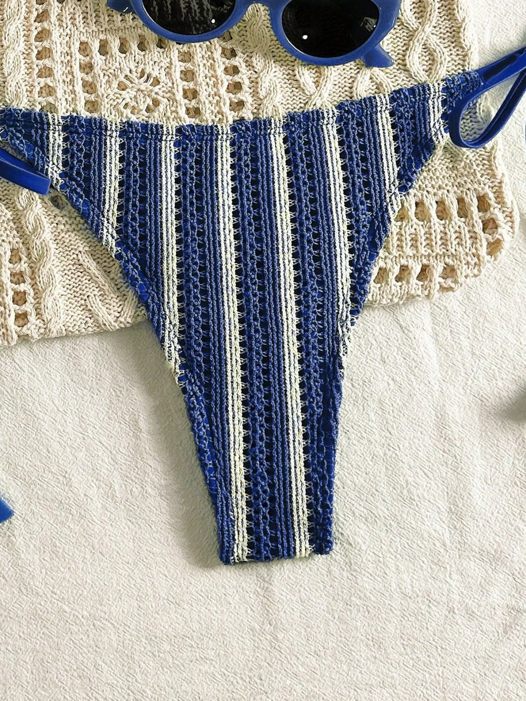 Sexy Orange Striped Bikini Set 2026 Women Halter Push Up Bra Tassel Bandage Thong Swimsuit Summer Holiday Bathing Suit Swimwear