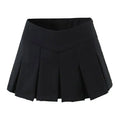 2026 Spring/summer New High Waisted Pleated Skirt Women's Spicy Girl Solid Color Slim A-line Wrap Hip Short Skirt A45S