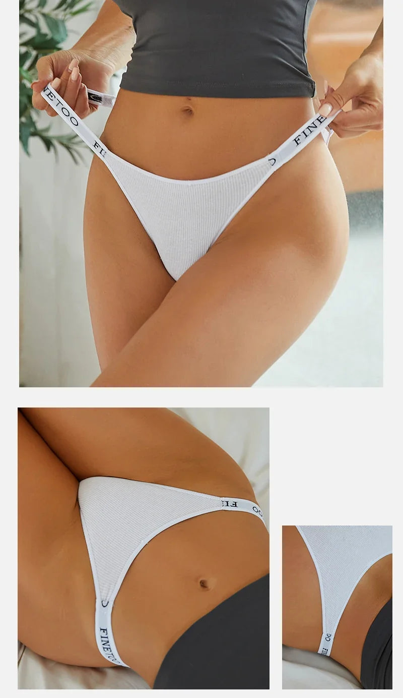 3Pcs/set Low Waist Brazilian Panties Women Cotton Bikini Panties M-XL Lady Comfortable Underwear Female Soft Underpants Lingerie