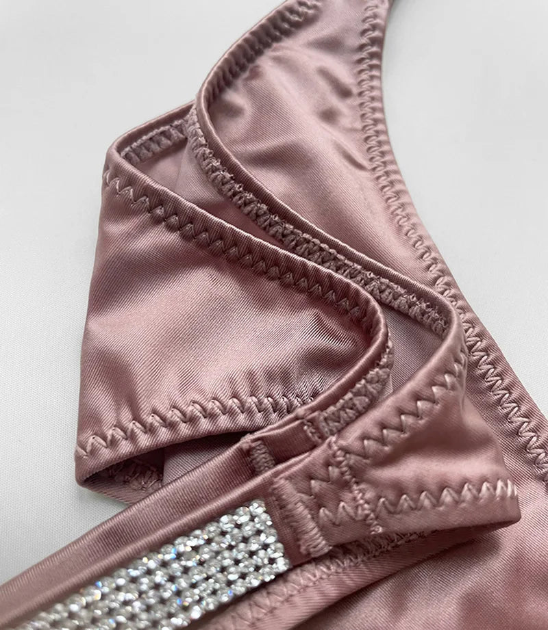 Sexy Panties Women Thongs Rhinestones G string Letter Diamonds Sports Thong Low Waist Briefs T-back Fitness Size S-XL