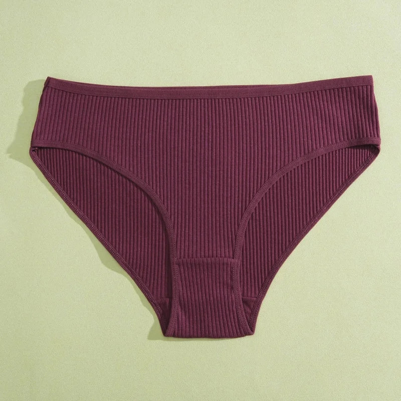 Women's Seamless Cotton Briefs Women Panties Solid Color Breathable Underwear Female Low Waist Soft Lingerie S-XXL