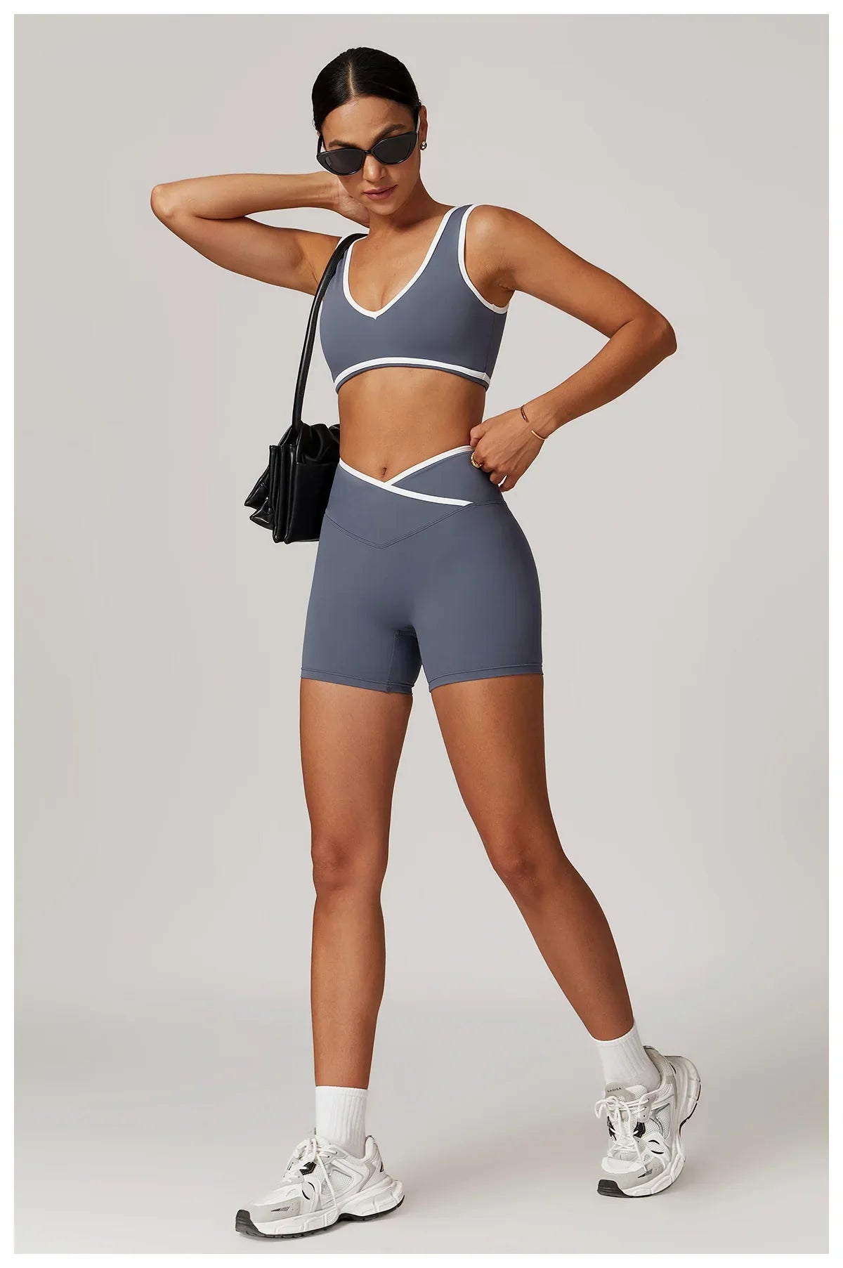 Yoga Shorts Women Fitness Shorts V-shaped Waist Running Cycling Shorts Breathable Sports Leggings High Waist Workout Gym Shorts