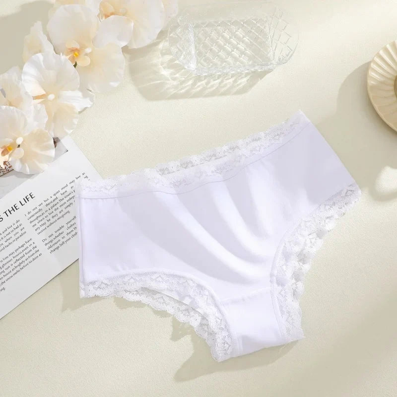 3Pcs/Set Women's Seamless Cotton Briefs Women Panties Solid Color Breathable Underwear Female Low Waist Soft Lingerie S-XXL