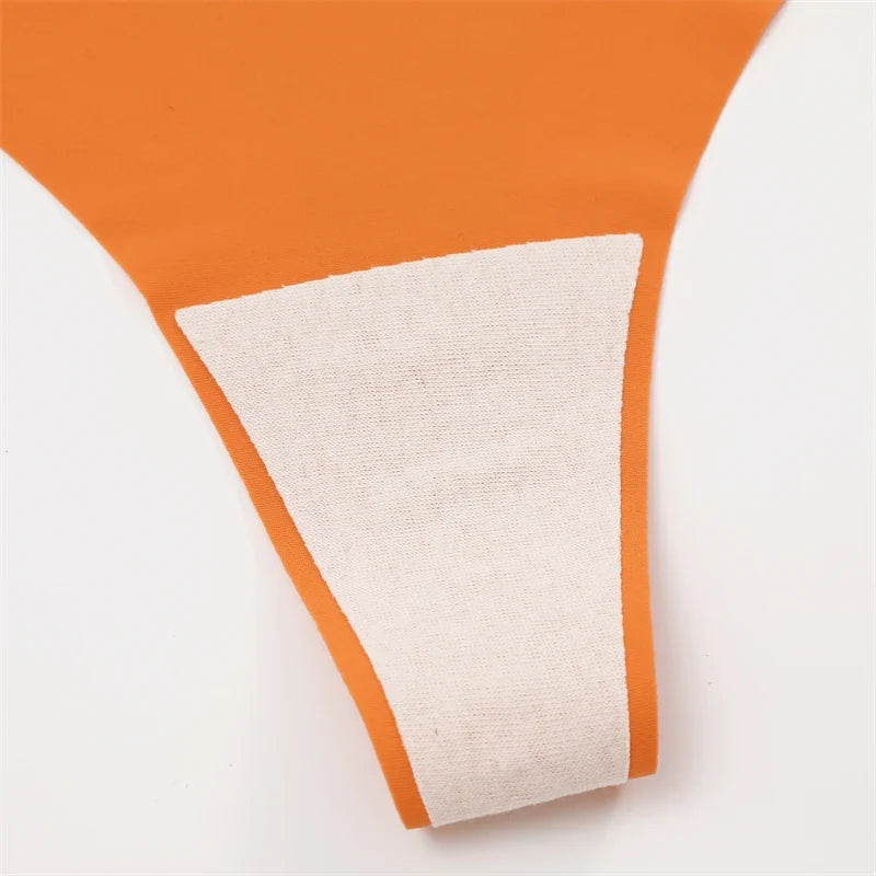 7PCS/Set Seamless Ice Silk Panties Women V-Waist Underwear Sexy Sports Briefs Panties Female Soft Ultra-thin Lingerie G-string