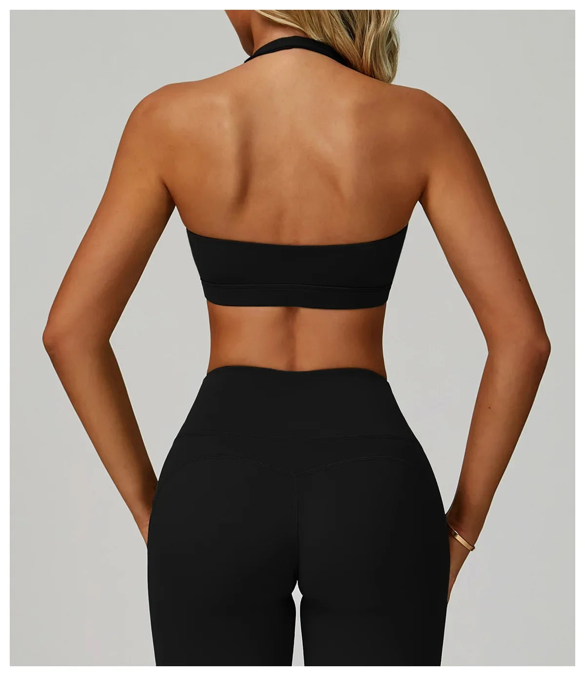 Woman Bra Gym Underwear Yoga Sport Bra Outdoor Jogging Hanging Neck Shoulder Strap Fitness Sports Bra Breathable Sexy Female Top