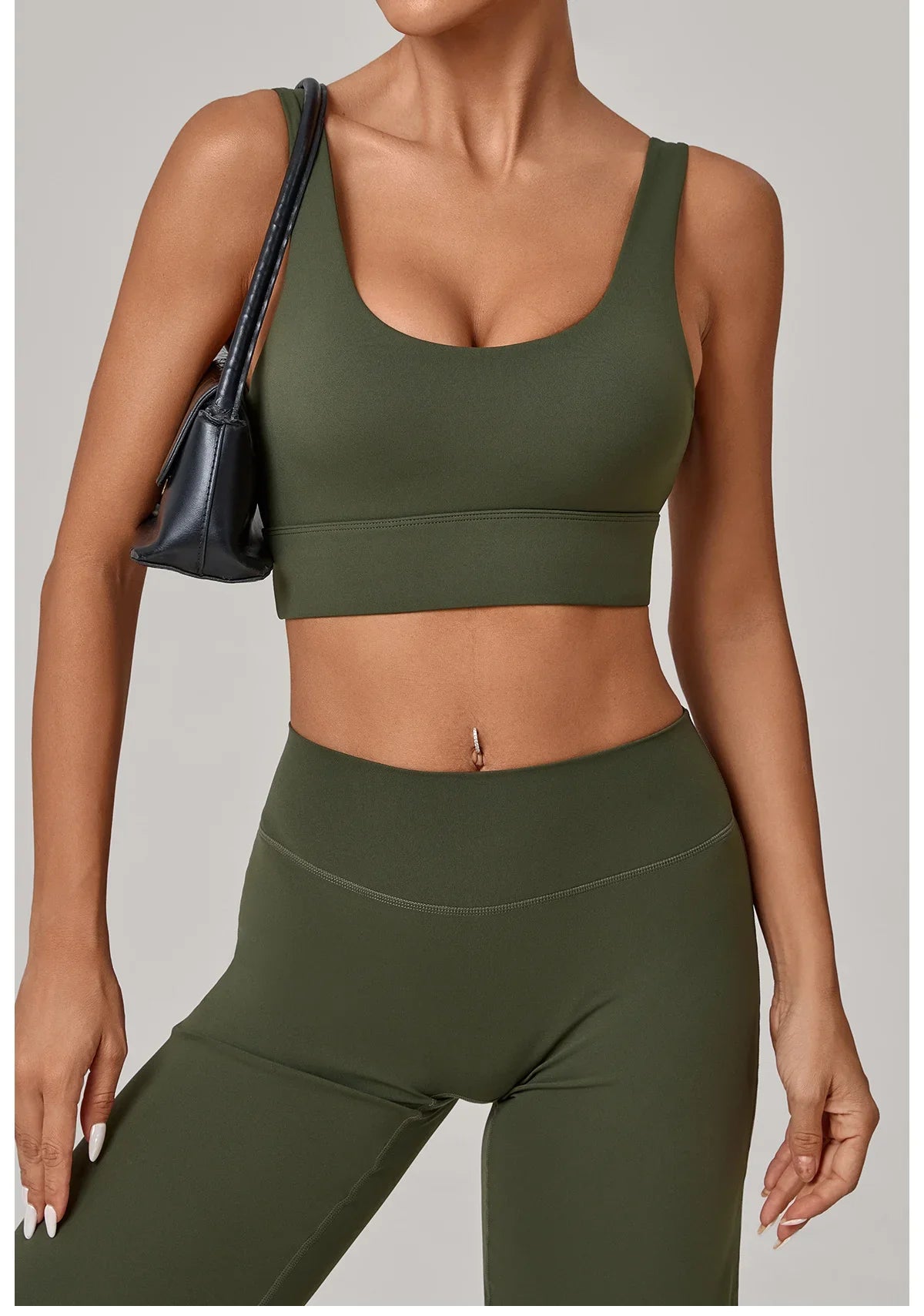 High Strength Yoga Bra Breathable Sports Bra Anti-Sweat Fitness Top Women Shockproof Crop Top Push Up Sport Bra Gym Workout Top