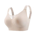 Women's Seamless Jelly Bra Plus Size Anti-Exposure Large Cup Large Breast Anti-Sagging and Side Breast Support Bra for Women