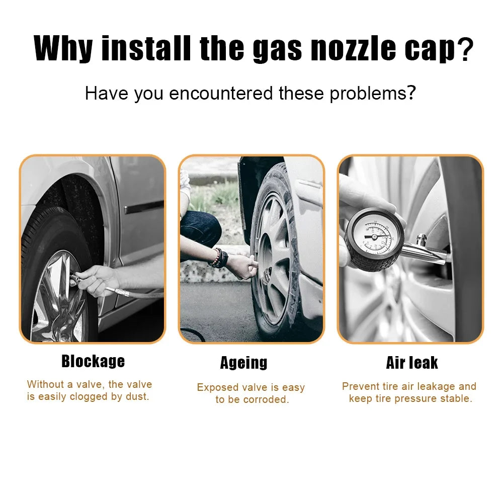 4PCS  Valve Stem Caps