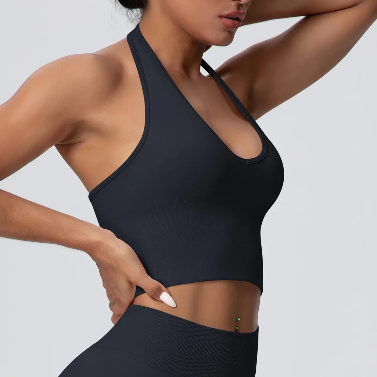 Gym Tops Women Halter Top Gym Vest Woman Sexy Backless Push Up Sport Bras Running Vest Workout Tops Activewear Yoga Fitness Vest