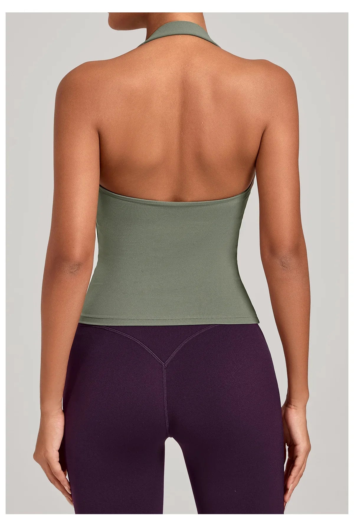 Sports Yeautifulback Breathoga Vest Neck Hanging Detachable Chest Pad Women Bra High Elasticity Slim Bable Running Sports Vest