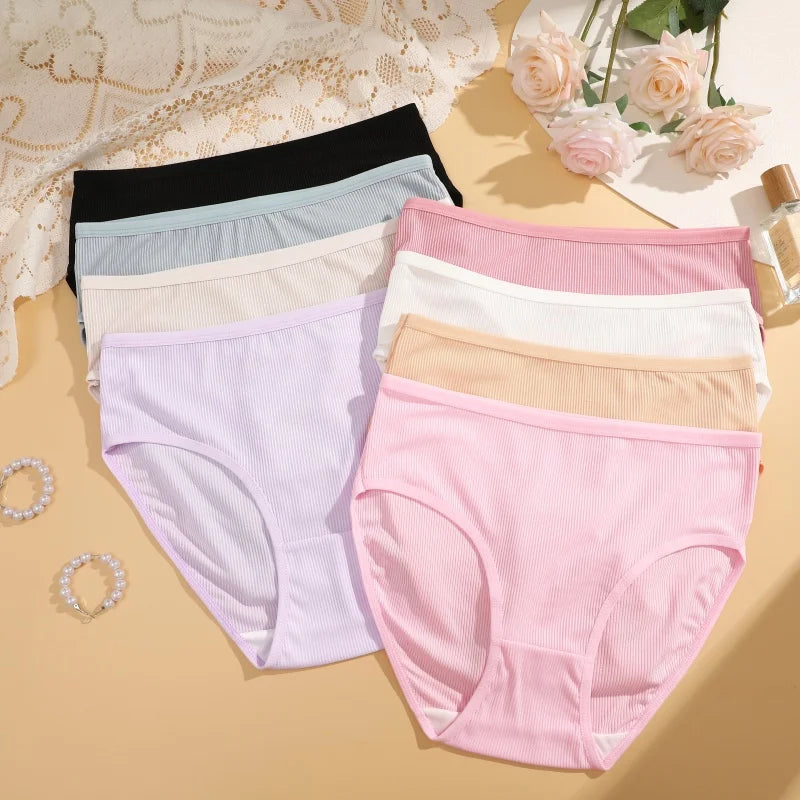 4Pcs/Set Women Lace Mesh Briefs Sexy Comfortable Stretchy Semi Sheer French-Cut Panties Women's Underwear Breathable Lingerie