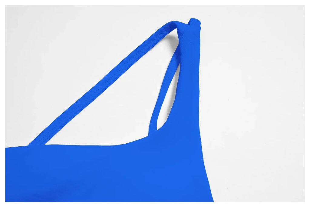 Summer Shockproof Sport Bra Women's Beautiful Back Gym Sports Underwear Women Oblique Shoulder Straps Running Fitness Yoga Bra