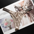 Letter Sexy Panties Women Thongs Rhinestones Diamonds G-string Sports Thong Low Waist Shorts Briefs T-back Fitness S-XL