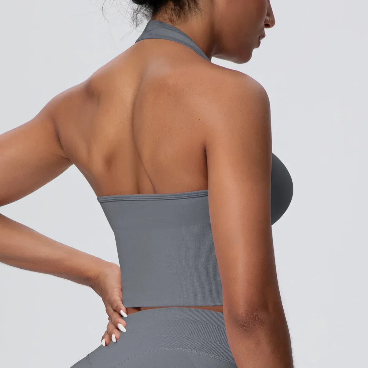 Gym Tops Women Halter Top Gym Vest Woman Sexy Backless Push Up Sport Bras Running Vest Workout Tops Activewear Yoga Fitness Vest