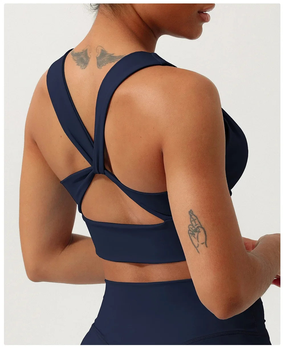 Female Cross Strap Sports Vest Bras For Women Bra High Strength Gym Underwear Sexy With Pad Bra Push Up Tops Workout Lingerie
