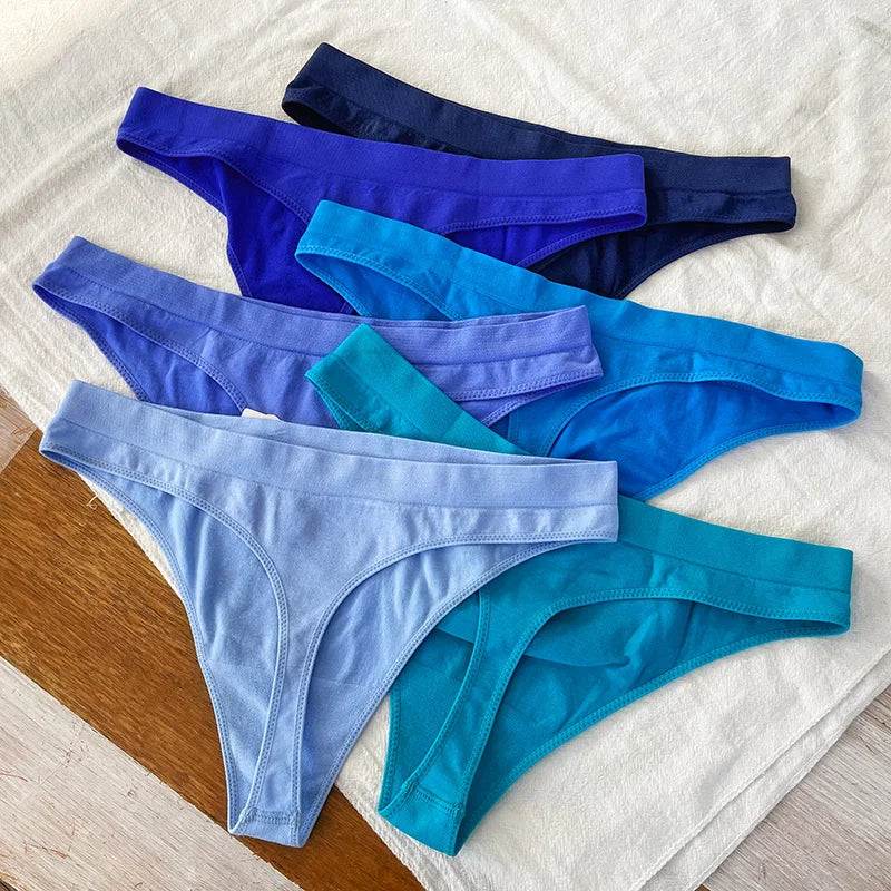 Low Waist Sexy Thong Women Panties G String Seamless Panties Underwear Sports Candy Color Yoga Girls Briefs Femlae Lingerie