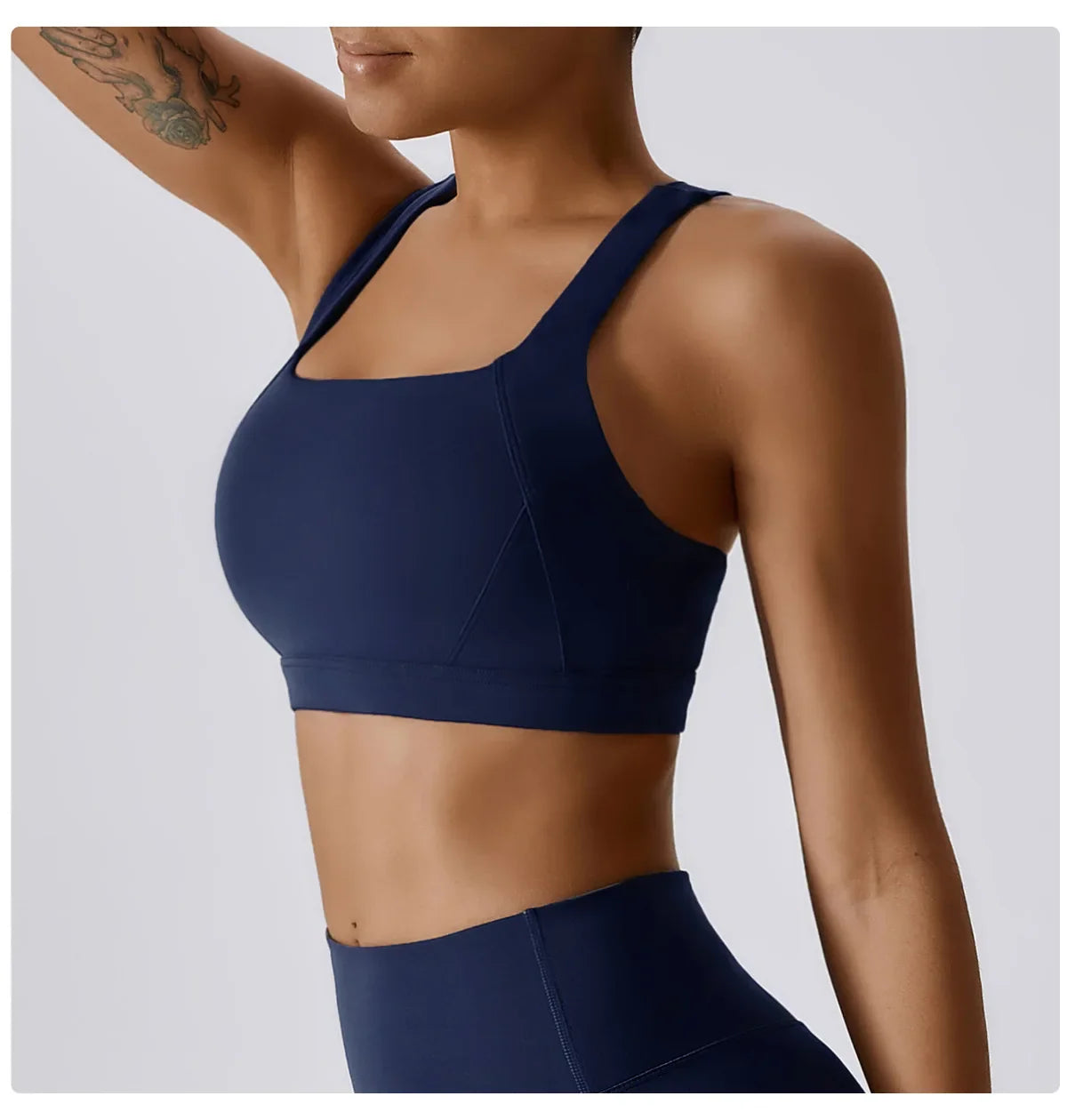 Crossed Shoulder Strap Yoga Bra Chest Pad Running Sports Bra Gym Top Women Stretch Pull Up Underwear Women Vest Fitness Tank Top