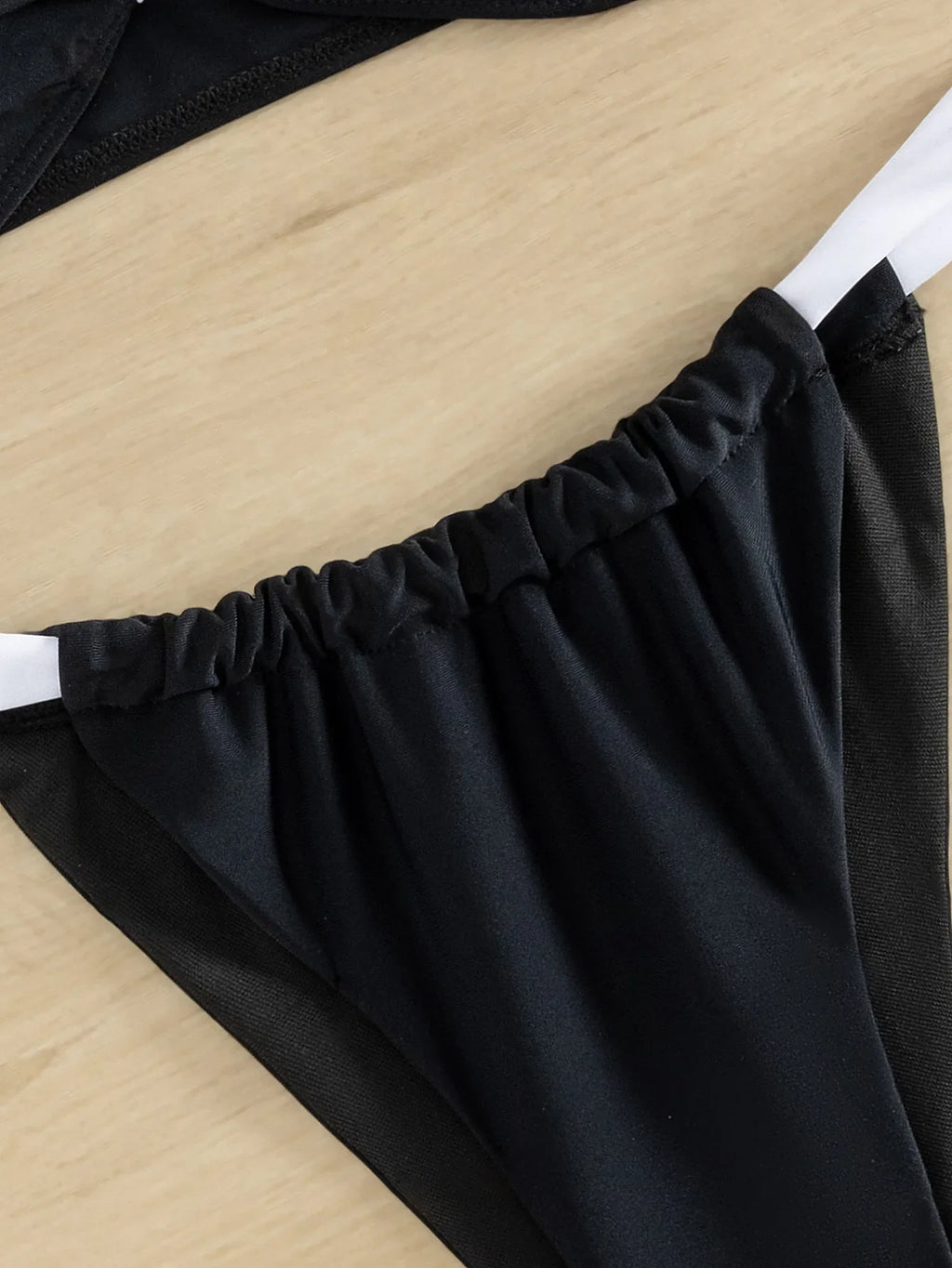 2026 Solid Thong Brazilian Bikinis Swimwear Women Swimsuit  Black White Bikini Set Bathing Suit Female Summer Beach Wear Biquini