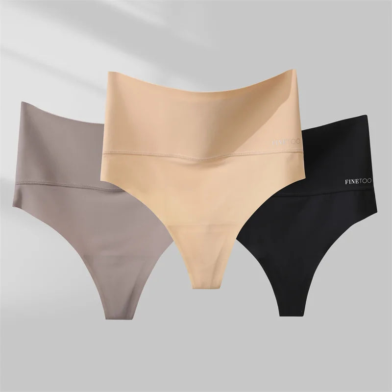 Women Seamless Bodysuit Bikini High WaistShapewear Tummy Control T-Back Thongs Female Slimming Waist Trainer Underwear G-string