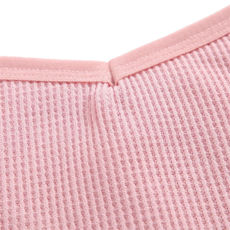 New 7Pcs Women Cotton Waffle Style G-string Panties Ladies Soft Thongs Female S-XL Low-Rise T-Back Panties Bikini Underwear 2024