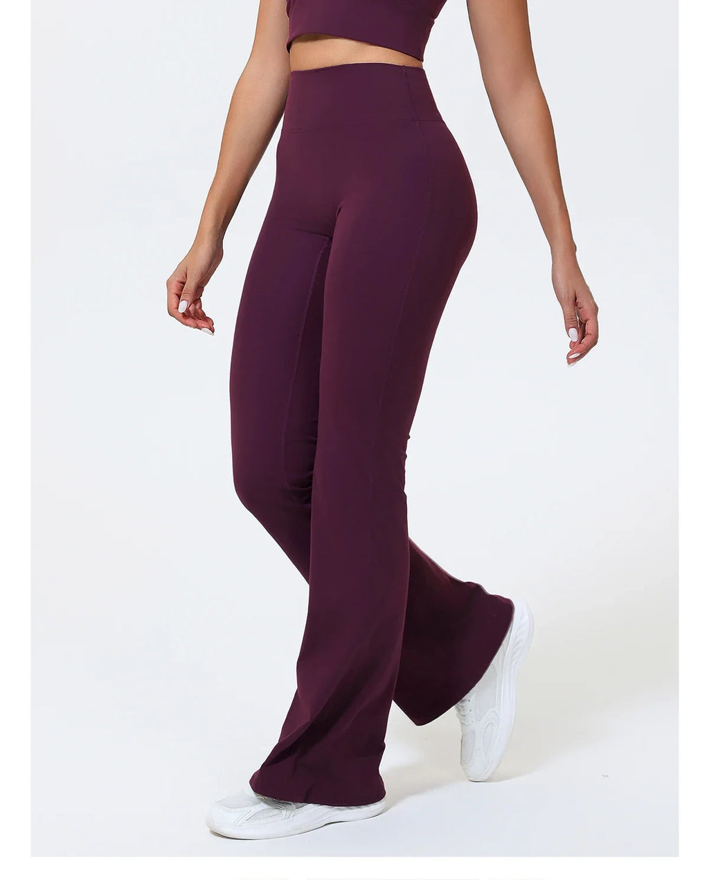 Hearuisavy Summer Woman Workout Flared Pants Leggings Pilates Fitness Trousers High Waist Butt Lifting Yoga Bell-Bottom Pants
