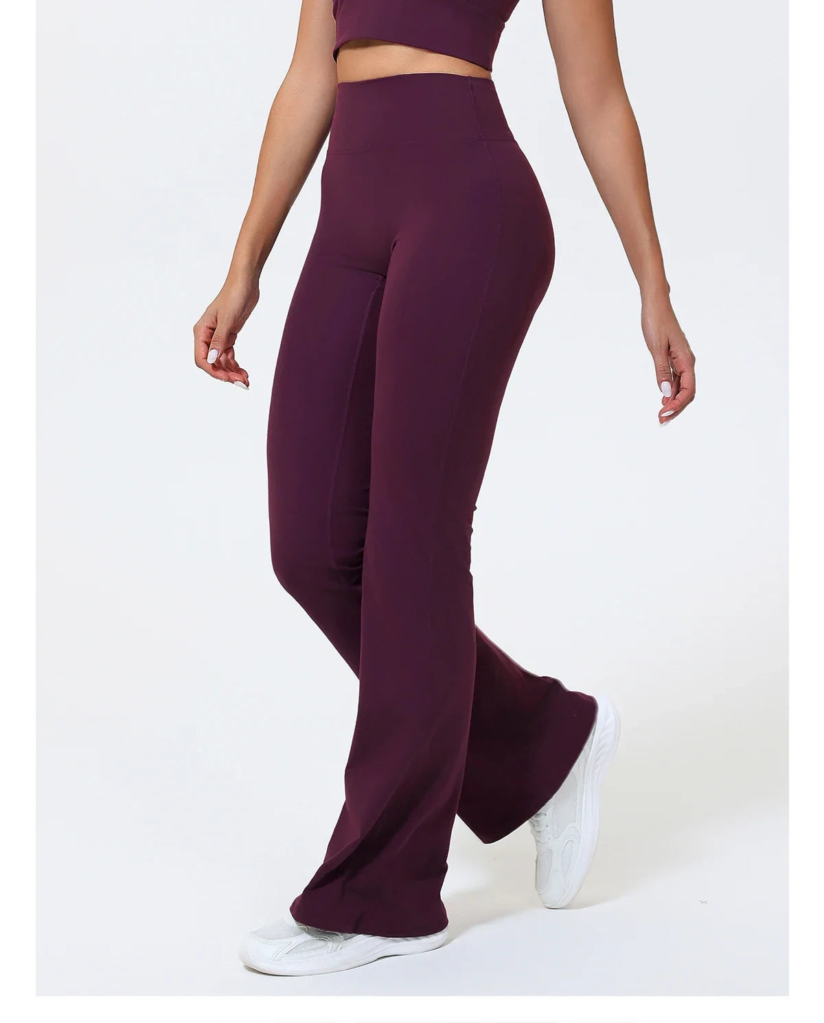 Hearuisavy Summer Woman Workout Flared Pants Leggings Pilates Fitness Trousers High Waist Butt Lifting Yoga Bell-Bottom Pants